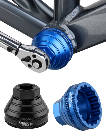 MUQZI Bottom Bracket Install Removal Tool 12/16-Notch Fits 39mm/40.5mm/44mm/45.6-46.6mm Outer Diameter BB Cups