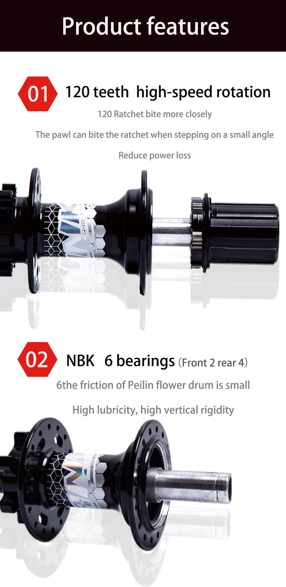 TANKE MTB BOOST 148 Bicycle Hubs 120 Click 6 Claws Bearing 32H 28H HG XD MS Disc Brake Micro Spline 8 9 10 11 12 Speed