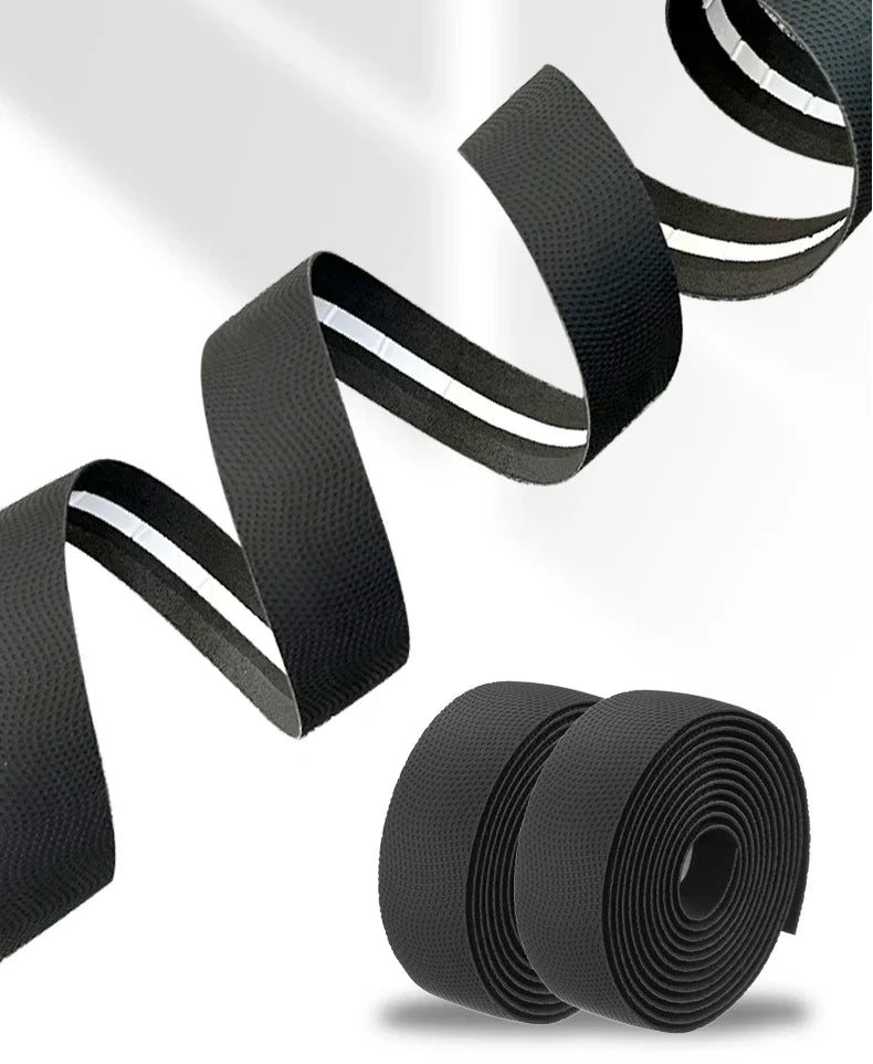 Road Bike Handlebar Tape Black Bar Tapes EVA/PU Soft Anti-Vibration Wrap Tape Durable Bar Bartape Anti-slip