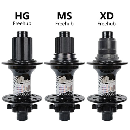 TANKE MTB BOOST 148 Bicycle Hubs 120 Click 6 Claws Bearing 32H 28H HG XD MS Disc Brake Micro Spline 8 9 10 11 12 Speed