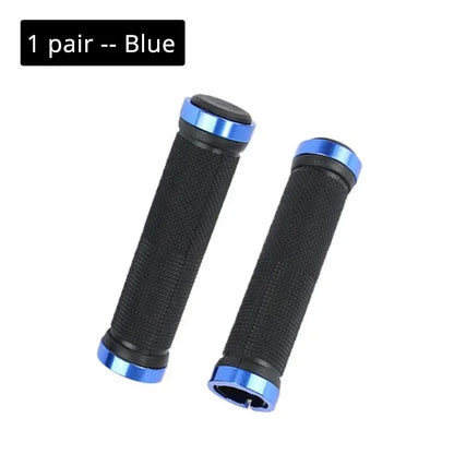 Rubber Handlebar Grips MTB Alloy Bilateral Lock