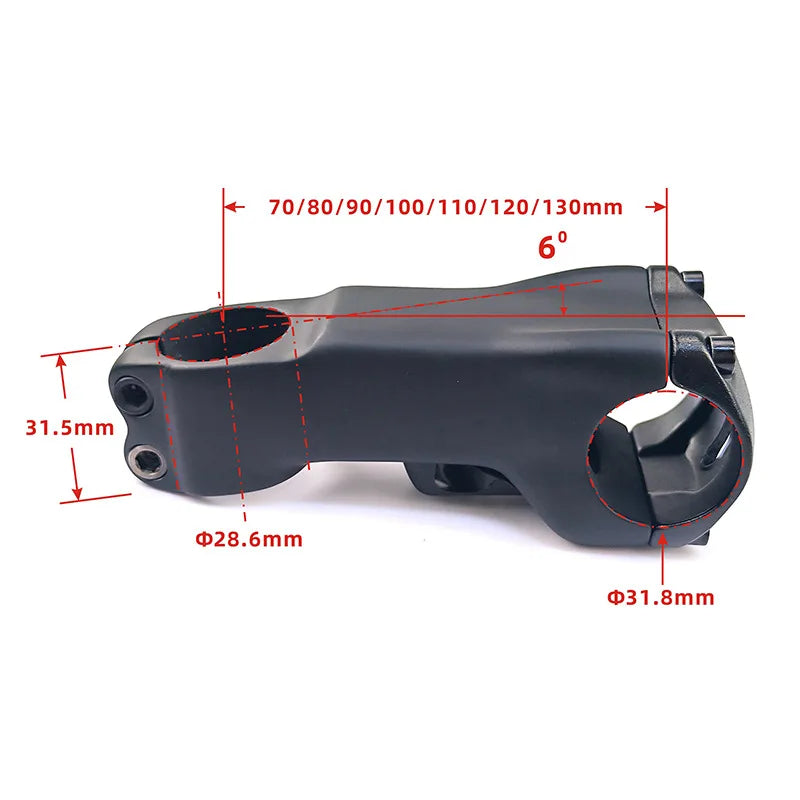 Carbon Stem For SL7 Handlebar 6 Degree With Spacers 31.8mm 70/80/90/100/110/120/130mm