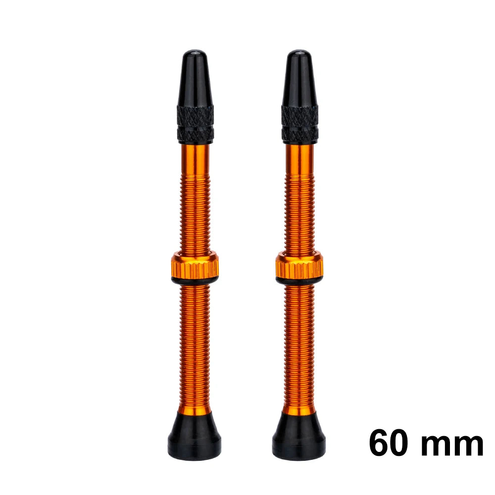 ZTTO Bicycle Tubeless Valves Stems 60mm Presta 40mm No Tubes FV With Integrated Valve Core for Road bike MTB Tire