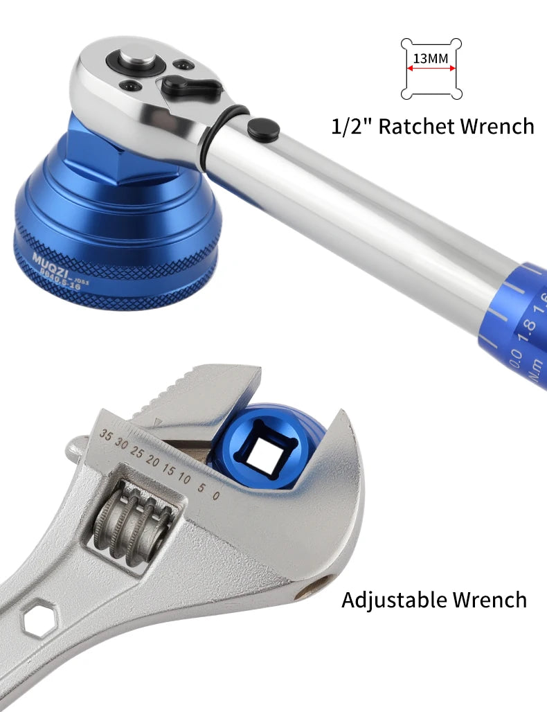 MUQZI Bottom Bracket Install Removal Tool 12/16-Notch Fits 39mm/40.5mm/44mm/45.6-46.6mm Outer Diameter BB Cups