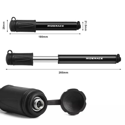 RIDERACE Portable Mini Tire Inflator Schrader Presta Valve