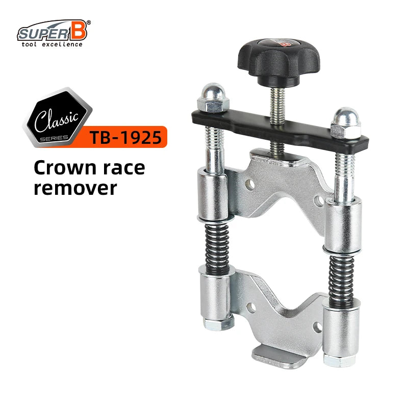 SUPER B Bicycle Repair Tools Crown Race Remover for 1", 1-1/8", 1-1/4" and 1-1/2" Fork with Replaceable Blades Design
