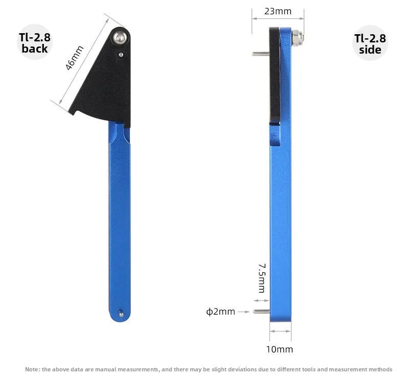 TOOPRE Bicycle Chain Measuring Device Wear Measuring Ruler Mountain Road Bicycle Chain Stretching Detection Tool