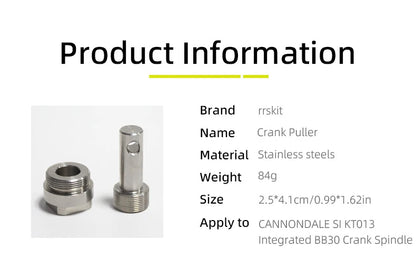 Crank Removal Tool Suitable For CANNONDALE SI KT013 Integrated BB30