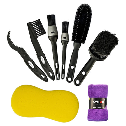 Bicycle Bike Cleaning Tools Set Bike Clean Brush Kit Bicycle Cleaning Brush Tool Set for Mountain Road City BMX and Folding Bike