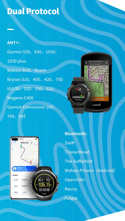 GEOID Bike Speed Cadence Sensor Ant Bluetooth for GPS Cycling Computer