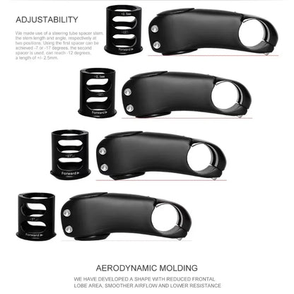 New Style Carbon Fiber Bicycle Stem for Road Bikes Available in 80 90 100 110 120 130mm Lengths