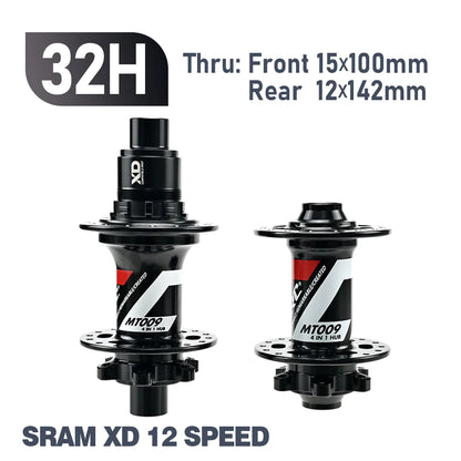 ARC 009 32 Holes 4 Sealed Bearing Hubs HG/XD MS 8 9 10 11 12-speed 6 Claws 114 Clicks