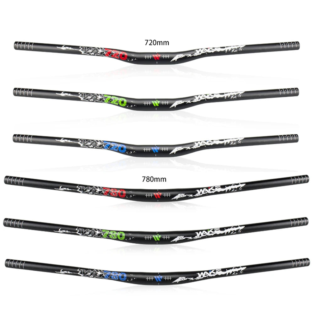 Mountain Bike Handlebars 31.8MM Diameter High-Rise Handlebar with Matte Surface 720MM 780MM Length Aluminum