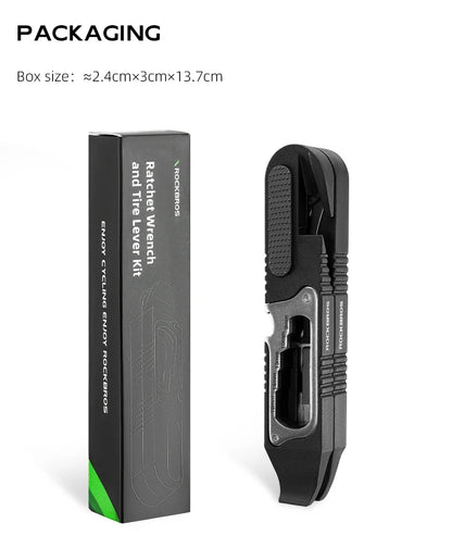 ROCKBROS Multifunctional Portable Tire Levers Ratchet Wrench