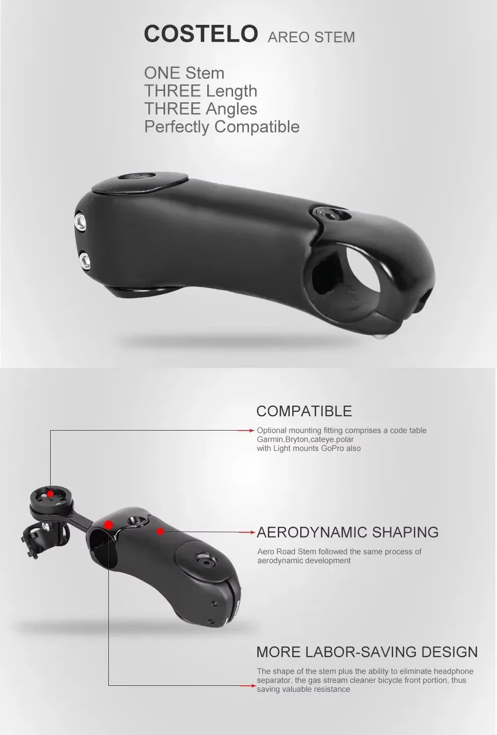 New Style Carbon Fiber Bicycle Stem for Road Bikes Available in 80 90 100 110 120 130mm Lengths