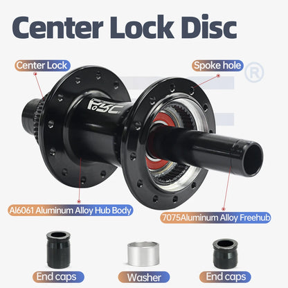 ARC Road Bike Hub Center Lock Disc Brake 6 Sealed Bearing Hub  4 Pawls 48 Clicks For HG XDR 8 9 10 11 12 Speed