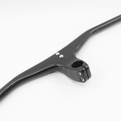 New Mountain Bike 3K Full Carbon Fibre Handlebar Carbon Bicycle handlebar and stem integrated carbon MTB bar -17 degrees angle