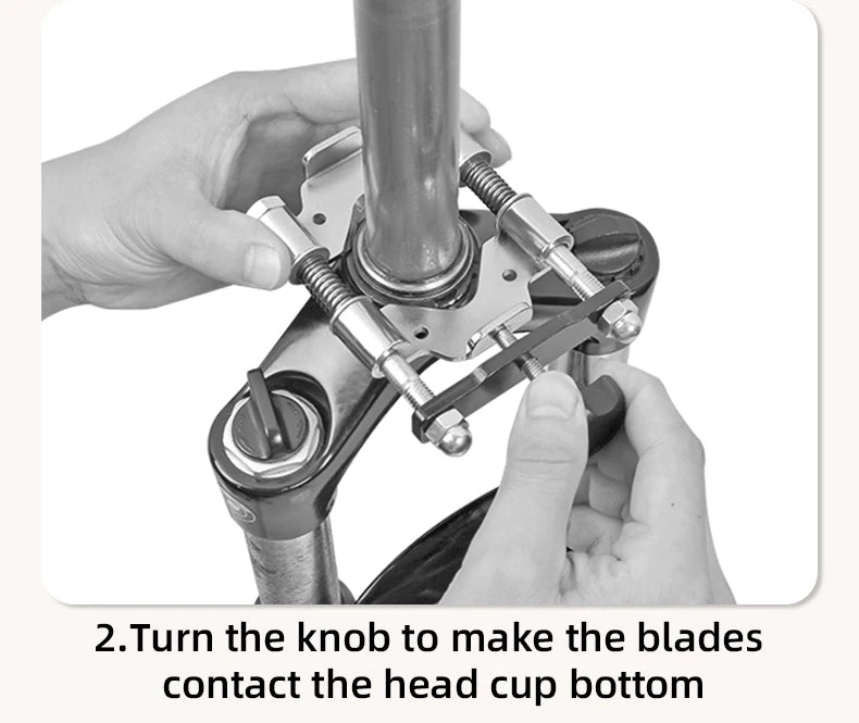 SUPER B Bicycle Repair Tools Crown Race Remover for 1", 1-1/8", 1-1/4" and 1-1/2" Fork with Replaceable Blades Design