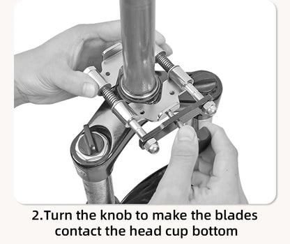 SUPER B Bicycle Repair Tools Crown Race Remover for 1", 1-1/8", 1-1/4" and 1-1/2" Fork with Replaceable Blades Design