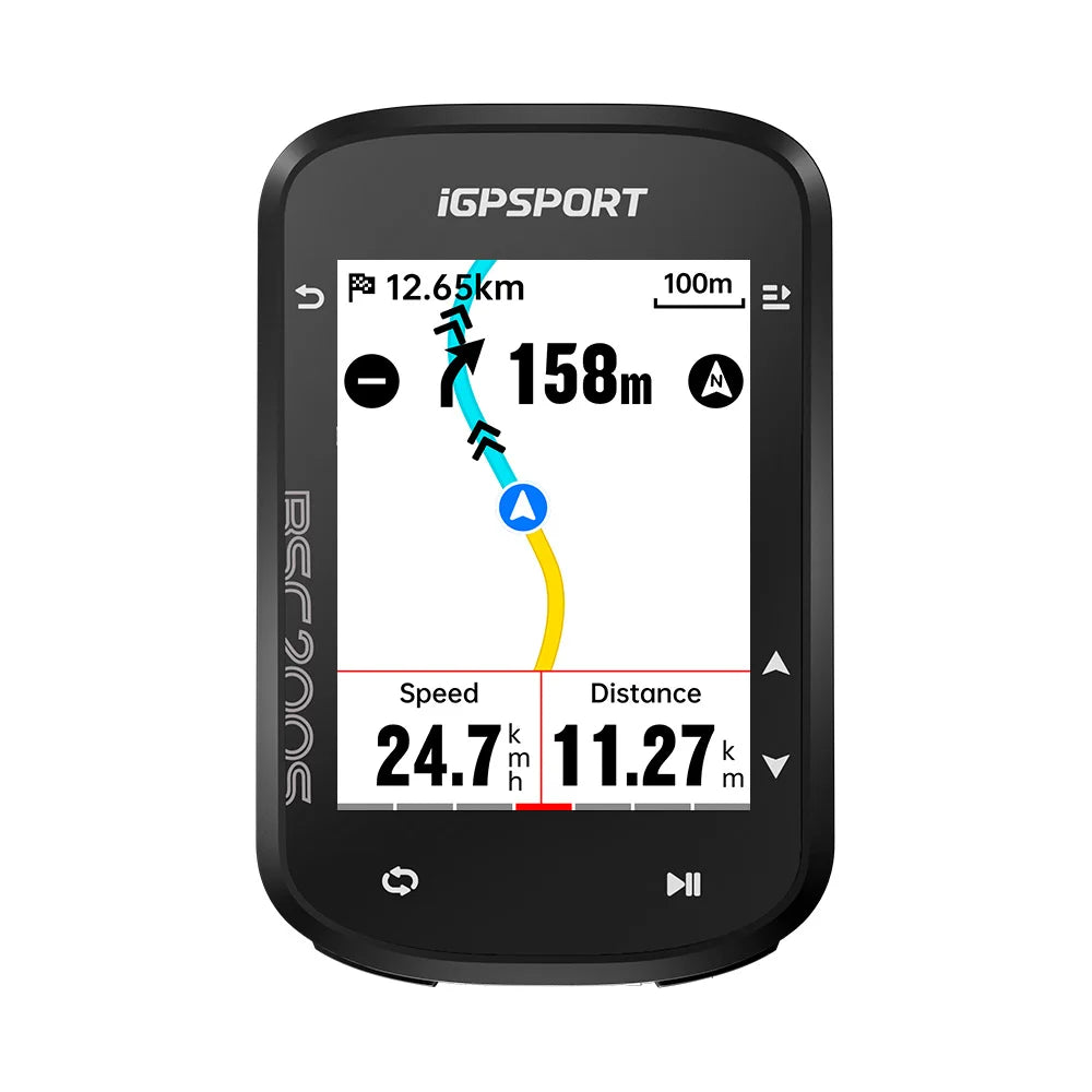 iGPSPORT BSC200S GPS Route Navigation Bike Computer Colorful Screen Wireless Speedometer Odometer Bluetooth Ant+