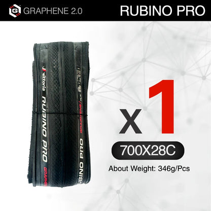 Vittoria RUBINO PRO Road Tire 700×25/28 Graphene 2.0 Tubeless/Clincher Folding Tires 150TPI For 700X28C Road Bicycle Competition