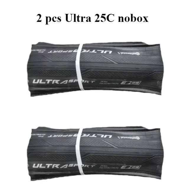 Continental 700x25C Ultra Sport 3  Original OEM Folding Bicycle Tire PureGrip Compound Black Foldable  Road Bike Tyre