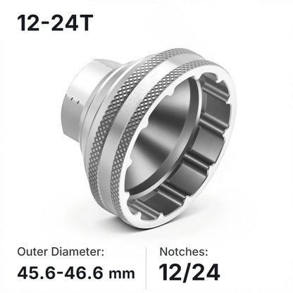 MUQZI Bottom Bracket Install Removal Tool 12/16-Notch Fits 39mm/40.5mm/44mm/45.6-46.6mm Outer Diameter BB Cups
