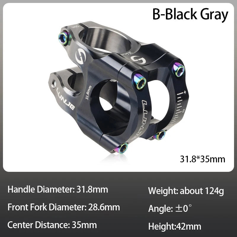 CNC MTB Stem 31.8 Ultralight Handlebar Stem 35mm Aluminum