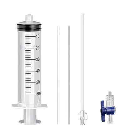 RIDERACE Bicycle Tubeless Tire Liquid Injection Tool 60ml Bike Tire Tubeless Sealant Injector Oil Mineral Change Repair Tools