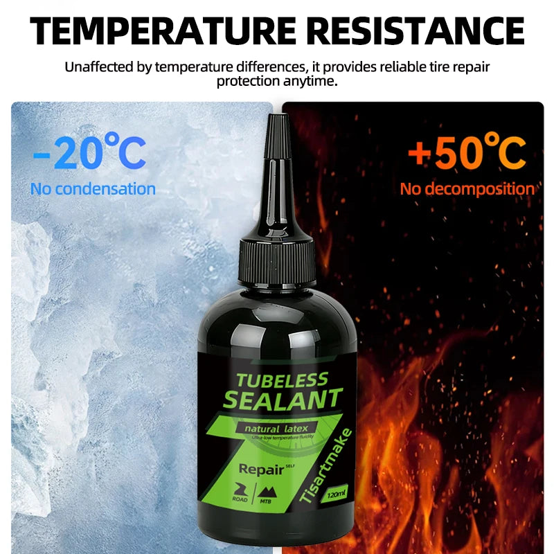 Tubeless Bike Tire Sealant Puncture Repair Fluid Latex Long Lasting Fast Sealing for MTB Road CX Gravel Bicycle Tires
