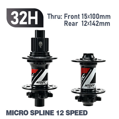 ARC 009 32 Holes 4 Sealed Bearing Hubs HG/XD MS 8 9 10 11 12-speed 6 Claws 114 Clicks