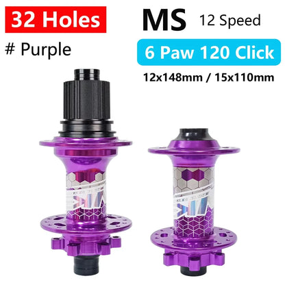 TANKE MTB BOOST 148 Bicycle Hubs 120 Click 6 Claws Bearing 32H 28H HG XD MS Disc Brake Micro Spline 8 9 10 11 12 Speed