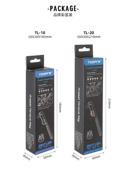 TOOPRE Bicycle Torque Tool Wrench Hexagonal set 10-20NM Adjustable Repair Tools