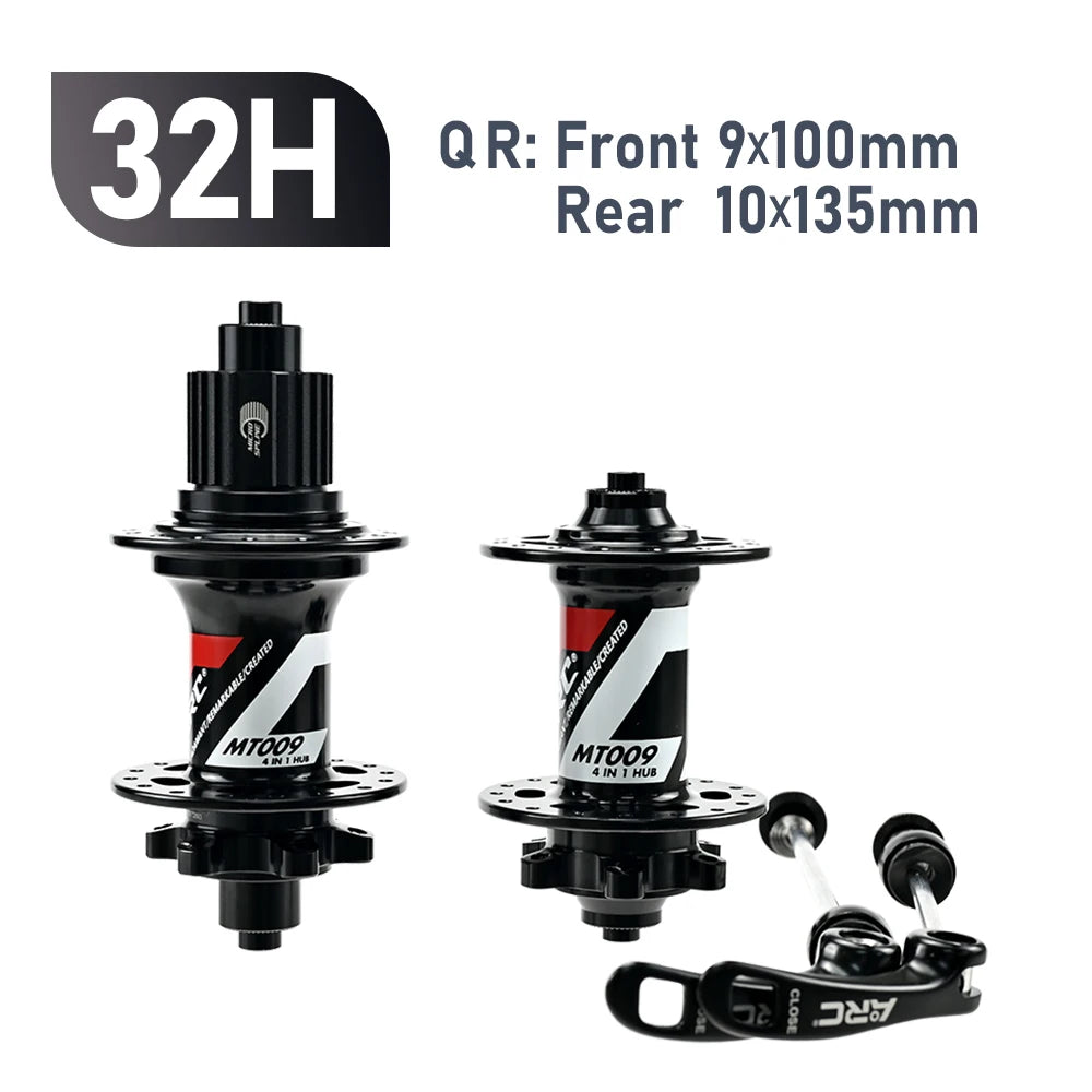 ARC 009 32 Holes 4 Sealed Bearing Hubs HG/XD MS 8 9 10 11 12-speed 6 Claws 114 Clicks