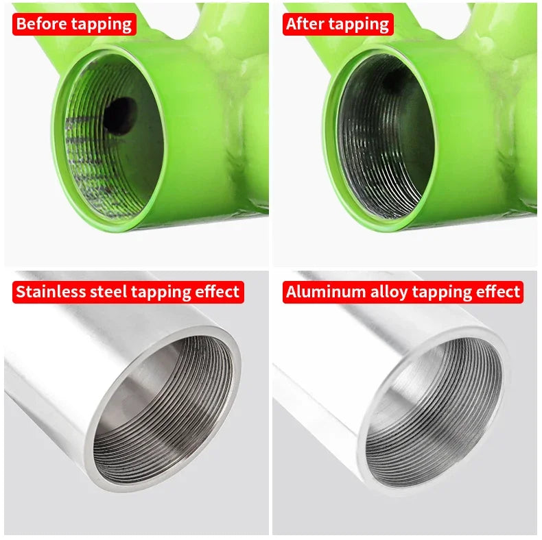 Bottom Bracket Thread Tapping Tool MTB Road Bike BC 1.37 Bottom Bracket English Thread Repair Tap Bicycle Screw Tap