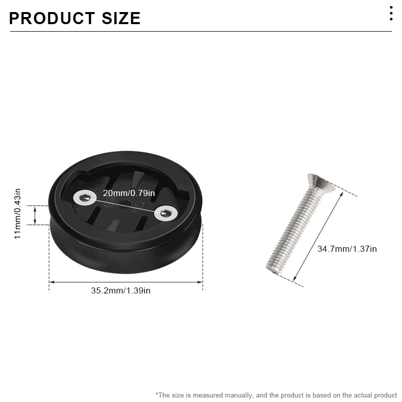 RIDERACE Bicycle Computer Holder For Garmin GPS Top Cap Mount Bracket