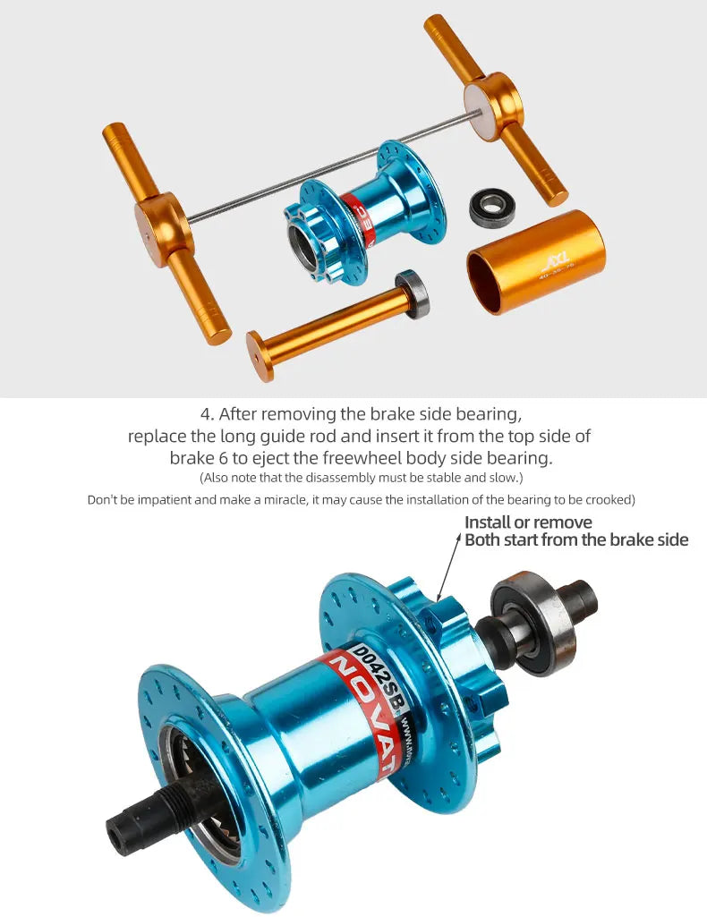 Bicycle Bearing Extractor Installation Removal Tool Kit