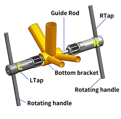 Bottom Bracket Thread Tapping Tool MTB Road Bike BC 1.37 Bottom Bracket English Thread Repair Tap Bicycle Screw Tap