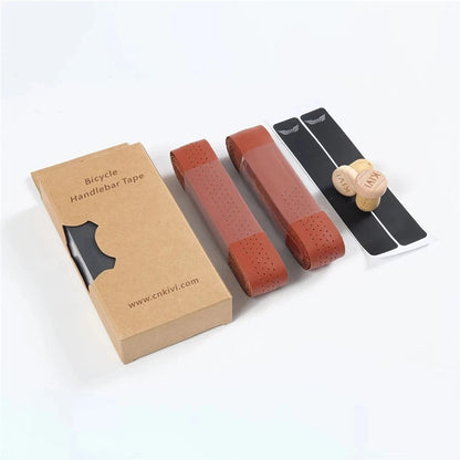 Road Bike Handlebar Tape Handmade Anti-Slip Shock Anti-Microfiber Leather Bar Bartape