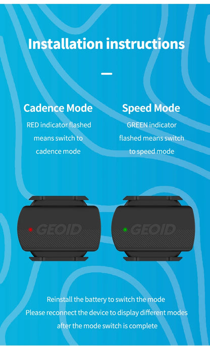 GEOID Bike Speed Cadence Sensor Ant Bluetooth for GPS Cycling Computer