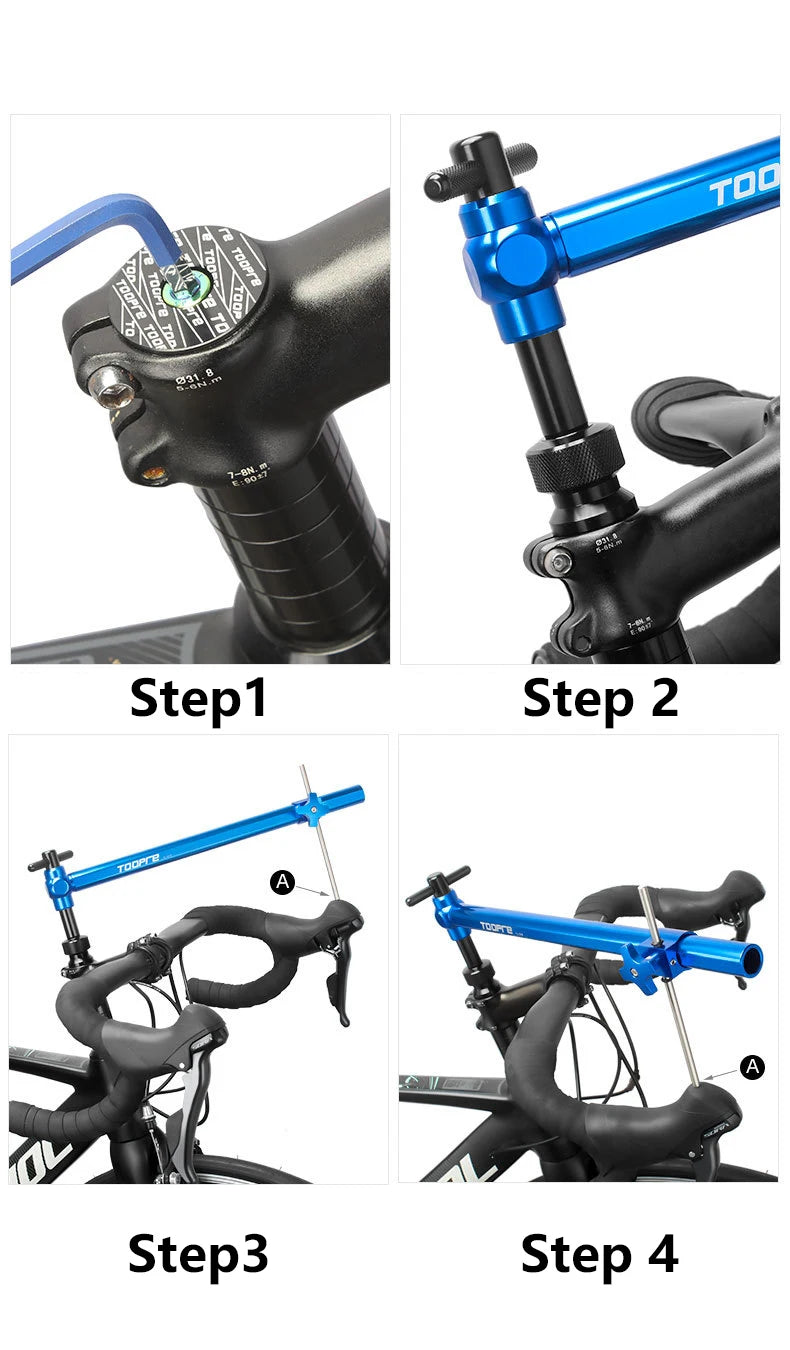 TOOPRE Road Bike Shifter Alignment Tool Bicycle Hand Shift Head Mount Handlebar Height Angle Left Right Symmetrical Adjuster
