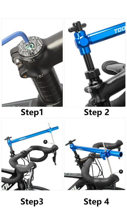TOOPRE Road Bike Shifter Alignment Tool Bicycle Hand Shift Head Mount Handlebar Height Angle Left Right Symmetrical Adjuster