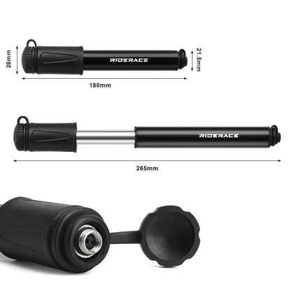 RIDERACE Portable Mini Tire Inflator Schrader Presta Valve