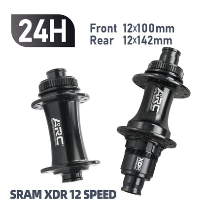 ARC Road Bike Hub Center Lock Disc Brake 6 Sealed Bearing Hub  4 Pawls 48 Clicks For HG XDR 8 9 10 11 12 Speed