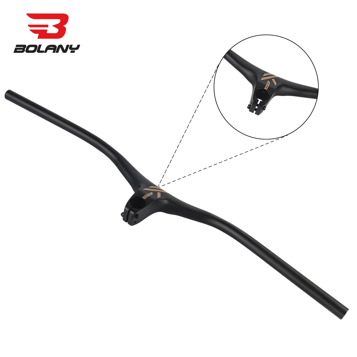 BOLANY Integrated Handlebar 775x90mm Aluminum Alloy 28.6mm