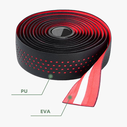 1pair Perforated Breathable Handlebar Tape Non-slip EVA/PU Soft Anti-Vibration