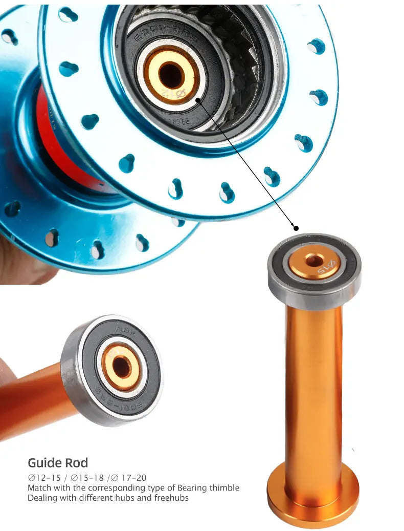 Bicycle Bearing Extractor Installation Removal Tool Kit