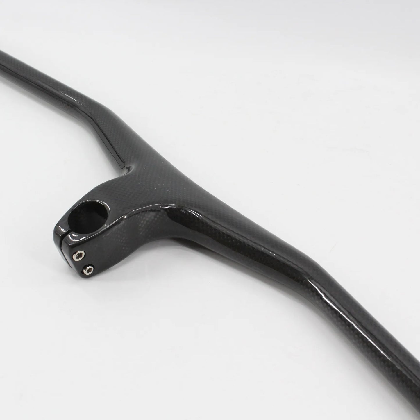New Mountain Bike 3K Full Carbon Fibre Handlebar Carbon Bicycle handlebar and stem integrated carbon MTB bar -17 degrees angle