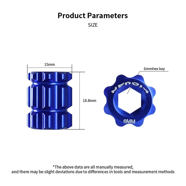 Magnetic Bicycle Crank Installation Tool for Removing and Installing Crank Arm Adjustment Caps Bicycle Repair Tools