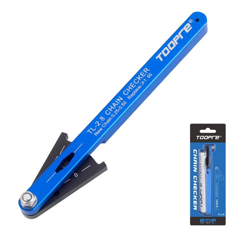TOOPRE Bicycle Chain Measuring Device Wear Measuring Ruler Mountain Road Bicycle Chain Stretching Detection Tool